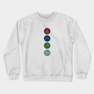 four elements symbols Crewneck Sweatshirt